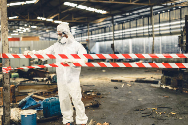 Professional Biohazard technician working in Hillsborough, NC